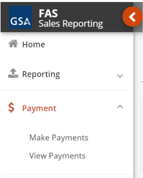 Payments Menu