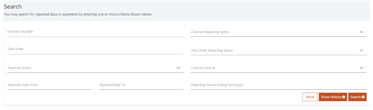 Contractor Search Screen
